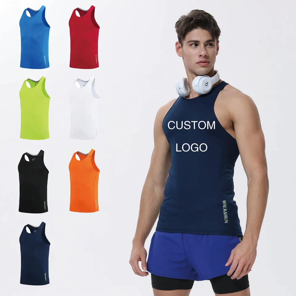 Wholesale T-SHIRT CUSTOM printing Breathable Sportswear Men Fitness Running T Shirts Quick Drying Gym Fitness