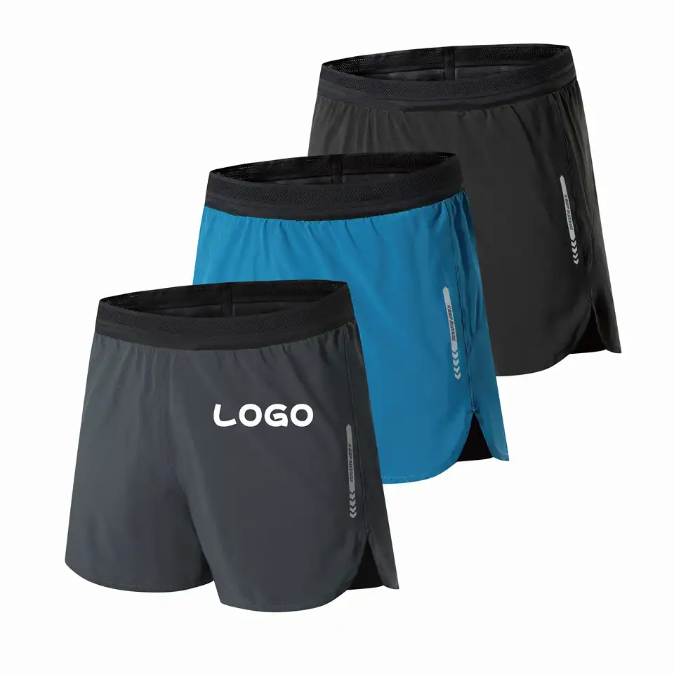 custom logo Men's 2 in 1 Active Running Shorts Workout Training Slim Casual Elastic Men Breathable Jogger Shorts Pants